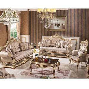 Juego de Muebles de Sala Modernos de Madera de Teca Tallada Doble Diseño Italiano, Tamaño y Color Personalizables, Duradero - Product Image 1