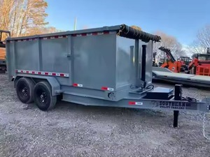 Remolque volquete de servicio pesado 6X12 Remolque basculante para granja usado adjunto con tractor Remolque volquete hidráulico Mejor precio en stock - Product Image 3