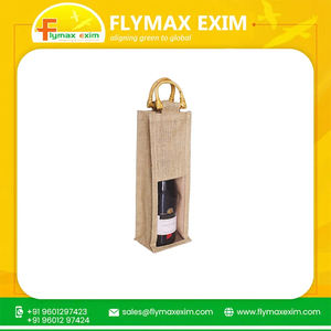 Best Price Stylish Jute <b>Drawstring</b> Wine Bottle Bag Eco-Friendly Promotional Gift Bag for Sale - Product Image 6