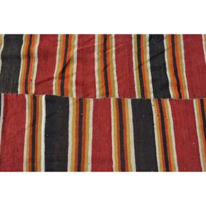 Grand Tapis Rectangulaire Rustique Orange Noir 3.2X9.2 pi Classique Vintage Tapis en Laine Turque Latex pour Couloir Chambre Tapis - Product Image 5