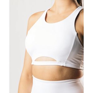 Sujetador deportivo para mujer con estampado de logotipo personalizado, ropa deportiva de gimnasio de alta calidad con espalda descubierta para verano - Product Image 3