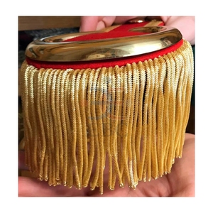 Uniforme Or Bullion Frange Épaulettes De Luxe 1800 Siècle Épaule Conseil À La Main OEM Reproduction Écologique Professionnel - Product Image 4