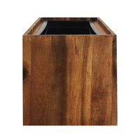 Grosir harga bagus Pot tanaman kayu Acacia dengan kolom tanaman untuk bunga Outdoor penanam dekorasi taman dari Vietnam