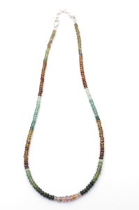 Collar de cuentas de piedras preciosas de turmalina de diseñador, collar multicolor Rondelle facetado hecho a mano para mujer, joyería, pedidos al por mayor - Product Image 2