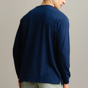 OEM/ODM 100% algodón 400 GSM Oversize Pullover sudaderas con capucha y sudadera Boxy Fit cuello redondo personalizado impreso Logo sudadera - Product Image 2