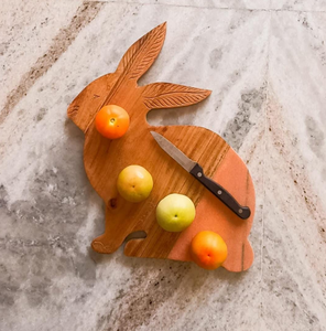 Tabla de cortar de madera clásica en forma de conejo, cocina casera, verduras, frutas, pizza, carne, queso, tabla de cortar, accesorios de cocina - Product Image 2