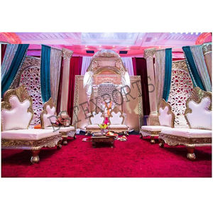 ชุดแต่งงานอินเดียสไตล์ย้อนยุครูปแมนดา็ปแกรนด์มูกอลแมนดาปอลงานแต่งงานสไตล์ดั้งเดิมเปิดวัดแต่งงาน Mandap สหรัฐอเมริกา - Product Image 1