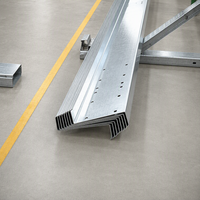 Poutre en Z en acier pour système de support de panneaux solaires, acier structurel laminé à froid, galvanisé haute résistance, pour support de plancher, toiture et mur