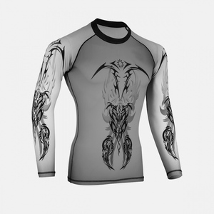 Chemise de compression anti-UV de meilleure qualité pour hommes Protection contre l'écran solaire Vêtements imprimés Short pour femmes BJJ Rash Guard-Vente en gros - Product Image 4