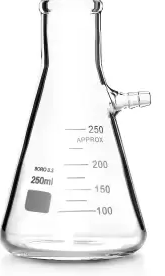 Üst Tubulature ile laboratuvar şeffaf cam filtre şişeleri - Product Image 3