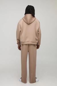 Ensemble de survêtement pour homme personnalisé imprimé, coupe classique, 100 % coton, haute qualité, sweat à capuche ample et pantalon de jogging, 2 pièces - Product Image 4