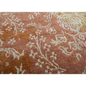 Alfombras de Lana y Seda de Bambú Anudadas a Mano del Lejano Oriente, Rojas y Naranjas con Diseño Floral, para Sala de Estar, Pasillo, Alfombra Rectangular Hecha a Mano-Skwb-32 - Product Image 3