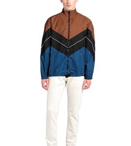 Chaqueta Cortavientos Deportiva de Nailon Tejido Personalizada para Hombre, Estilo Urbano, para Correr al Aire Libre, con Cierre y Bloques de Color, 2026 - Product Image 2