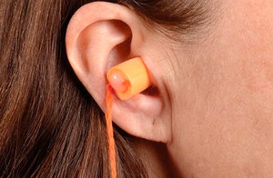 3M 1110 Disposable Polyurethane <b>Foam</b> Bell-<b>Shaped</b> Earplugs Soft Non-Allergenic Push-In Design Comfortable Flexible Fit - Product Image 6
