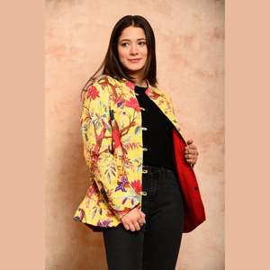 Veste matelassée en coton pour femme imprimé floral Logo personnalisé Style Vintage pour printemps été automne-grande taille longue courte disponible - Product Image 4