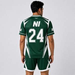 Uniforme de Fútbol Americano Personalizado al por Mayor, Conjunto de Uniforme Deportivo Transpirable de Secado Rápido para Hombres y Jóvenes - Product Image 5