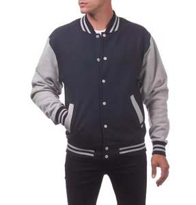 Chaqueta Varsity de lana Varsity Letterman Chaqueta de lana bordada Hombres Pure Sheep Wool CollegeBaseballjacket para hombres - Product Image 3