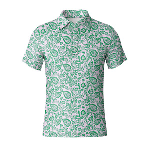 Polo de Golf Elegante para Hombre con Estampado Floral Vintage, Camisetas de Golf Duraderas, Transpirables y de Alto Rendimiento para Eventos Casuales - Product Image 6