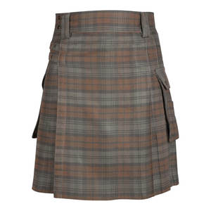 Kilt utilitaire traditionnel pour homme en tartan 100% laine à plis plats modernes, fournisseur en gros de kilts pour homme, kilt écossais - Product Image 1