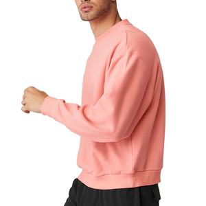 Sweat-shirt rose basique 3945 UNISEXE EN POLAR ÉPONGE À ÉPAULES DÉCHIRÉES - Product Image 2