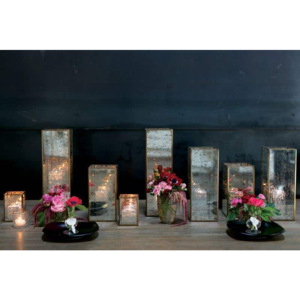 Soporte de luz de té Rectangular de cristal de mercurio de estilo nórdico, tarros de velas, formas variadas, tamaños hechos a mano, diseño personalizado para - Product Image 6