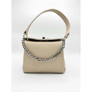 Structured Handbag and Crossbody Bag in Genuine Dollaro Leather - Made in <b>Italy</b> - Art. 26085 - Product Image 1