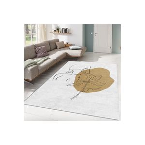Tapis imprimé numérique Line avec silhouette de femme Tapis de sol pour enfants - Product Image 1
