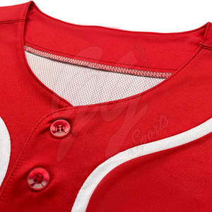 Último Estilo, Jersey de Béisbol Transpirable, Diseño y Colores Personalizados, 100% Poliéster, Venta al Por Mayor - Product Image 5