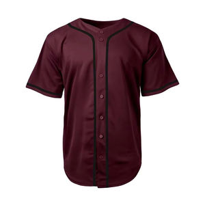 Prix d'usine en gros, vêtements de sport respirants sur mesure, maillot de baseball unisexe pour adultes, service OEM, antibactérien, séchage rapide - Product Image 1