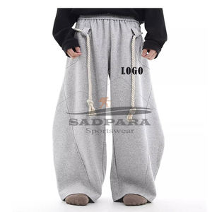 กางเกงวิ่งผู้ชายผ้าฝ้ายหนาทรงโค้งเข้ารูปพร้อมกางเกงสไตล์แบ็กกี้ปักตามสั่งสำหรับสตรีทแวร์ - Product Image 5