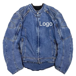 Veste en jean d'hiver de haute qualité, couleur unie, pour homme, streetwear décontracté, veste en jean enduite, col rabattu surdimensionné, mode OEM - Product Image 6
