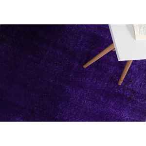 Alfombra Vintage, Alfombra Turca de 3.8x6.4 pies, Alfombra Oriental de Lana Morada - Product Image 5