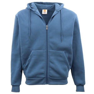 2024 Best Quality 100% Cotton Fleece <b>Men's</b> Zipper-<b>Up</b> Hoodie Plus Size Soft Comfortable Autumn Outdoor Style Custom Logo Plain - Product Image 1