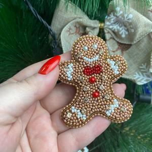 Broche de style nouveau avec un motif d'insecte perlé, broche ornée de strass, broderie perlée avec un design personnalisé - Product Image 6