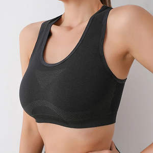 Soutien-gorge de sport pour femme en vente chaude, haute qualité, extensible dans 4 directions, respirant, écologique, élasticité moyenne, personnalisable à l'avant - Product Image 2