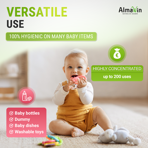 Limpiador de Biberones AlmaWin de 500 ml, Limpiador para Chupetes, Tetinas y Juguetes, Apto para Veganos, Detergente Biodegradable para Bebés - Product Image 5