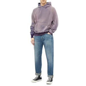 Personalizado más tamaño para hombre gota hombro grueso High Street wear oversize boxy Sun faded HOODIE personalizado DDP Envío - Product Image 4