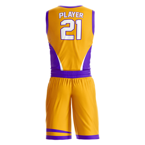 Ensembles respirants d'uniformes de basket-ball pour jeunes de style nouveau personnalisé en gros - Product Image 3