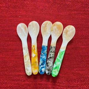 ชุดช้อนไข่มุกคุณภาพสูง หรูหรา ขัดเงาแบบกระจก สำหรับเสิร์ฟไอศกรีม เกลือ กาแฟ ใช้ในร้านอาหาร ชุดอุปกรณ์บนโต๊ะอาหาร - Product Image 2