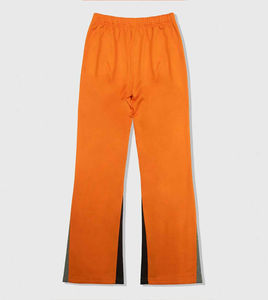 Pantalons pour hommes avec logo personnalisé délavé Hip Hop empilé polaire DTG imprimé pantalons pour hommes taille élastique pour tenue décontractée pantalon de survêtement évasé - Product Image 2