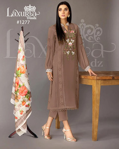 ชุด Kurti งานมือเทียม Georgette ของนักออกแบบล่าสุดโดย Fab Zone - Product Image 5