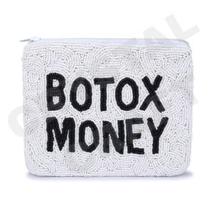 Smile Face Coin Pouch Portefeuille personnalisé en perles de rocaille Beau cadeau de maman-Design de coeurs pour filles - Product Image 2