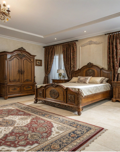 Lit traditionnel confortable complété par des meubles de chevet élégants, disponibles au prix de gros - Product Image 6