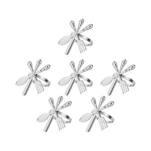 Premium Iron Napkin <b>Ring</b> Metal Fork Knife <b>Spoon</b> Set for Every Occasion Reliable Christmas Party Specials - Product Image 6
