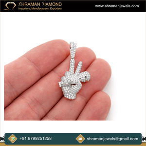 Collar Personalizado de Oro Sólido de 10K con Colgante de Micrófono con Diamantes de Imitación, Joyería Fina de Moda Hip Hop, Collar con Letra Personalizada y Diamante Moissanita - Product Image 4