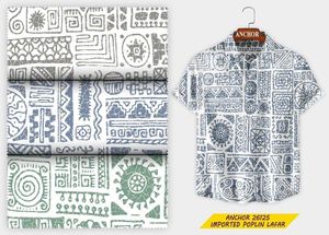 เสื้อเชิ้ตผ้าฝ้าย100% ป้องกันการเกิดรอยยับของผู้ชายสำหรับวันหยุดเสื้อฤดูร้อนคอจีนลายดอกไม้เป็นมิตรกับสิ่งแวดล้อม - Product Image 2