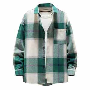 Breathable Anti-Wrinkle Yarn Dyed <b>Flannel</b> <b>Shirt</b> Customized Logo Wholesale Price Comfortable 100% Cotton Long Sleeve Casual <b>Men</b> - Product Image 3