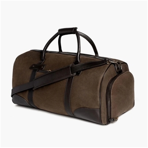 Vente en gros d'usine Sac polochon pour hommes Bagages pliables en cuir PU avec fermeture à glissière pour les voyages - Product Image 6