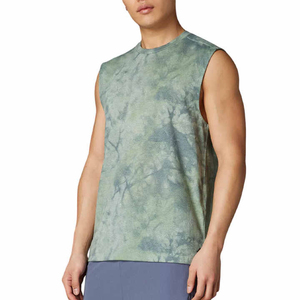 Nueva Camiseta Deportiva de Algodón Tejido para Hombre, Corte Ajustado, Transpirable, Tallas Grandes, Logotipo Personalizado, Color Personalizado - Product Image 6