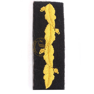 แผ่นผ้าปักลายใบไม้สีทองสีเงินตกแต่งด้วยพลอยเทียม - Product Image 3